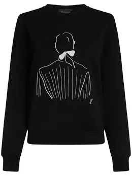 Karl Lagerfeld: Чёрный свитшот 