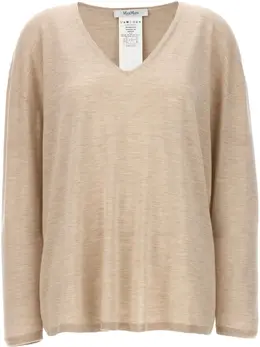 Max Mara: Бежевый свитер 