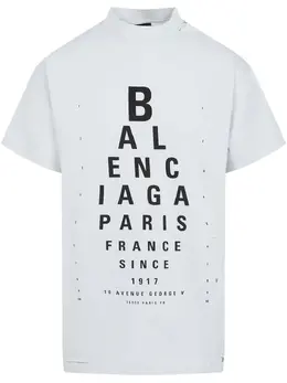 Balenciaga: Футболка с принтом 