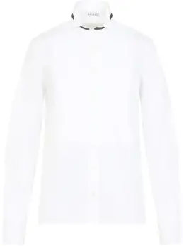 Brunello Cucinelli: Белая рубашка  Monili