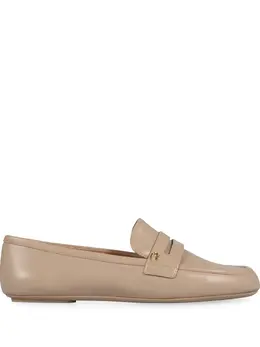 Gianvito Rossi: Бежевые лоферы 
