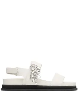 Jimmy Choo: Белые сандалии 