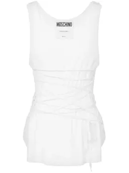 Moschino: Топ с принтом 