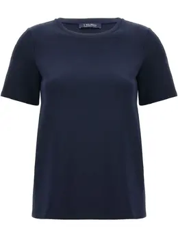 Max Mara: Синяя футболка 