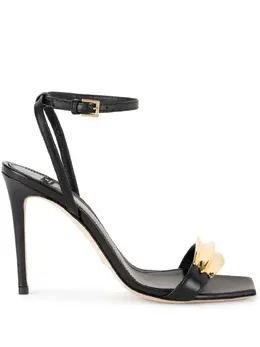 Elisabetta Franchi: Чёрные сандалии 