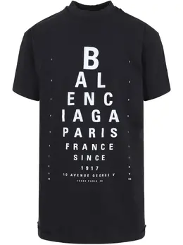 Balenciaga: Футболка с принтом 