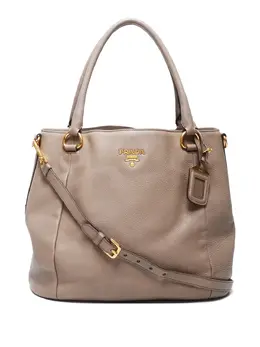 Prada Pre-Owned: Бежевая сумка 