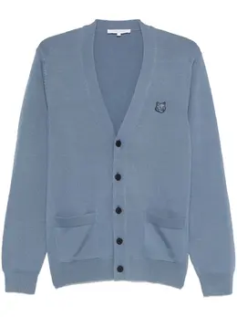Maison Kitsuné: Голубой кардиган 