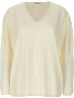 Max Mara: Белый свитер 