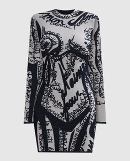 Balmain: Синее платье 