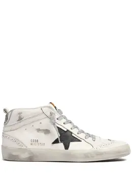 GOLDEN GOOSE: Белые кроссовки  Mid Star