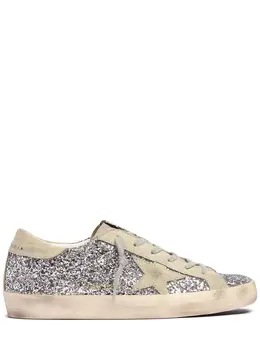 GOLDEN GOOSE: Серебристые кроссовки  Super Star