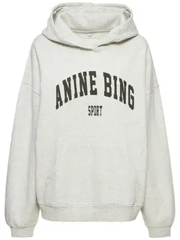 ANINE BING: Свитшот с капюшоном 