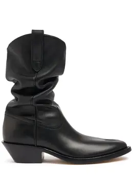 MAISON MARGIELA: Чёрные ботинки  Tabi