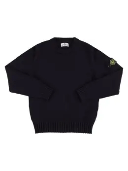 STONE ISLAND JUNIOR: Хлопковый свитер 