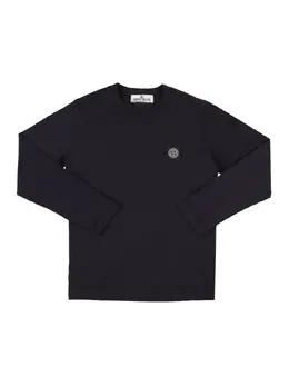 STONE ISLAND JUNIOR: Футболка с длинным рукавом 