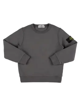 STONE ISLAND JUNIOR: Хлопковый свитшот 