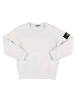STONE ISLAND JUNIOR: Хлопковый свитшот 