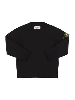 STONE ISLAND JUNIOR: Хлопковый свитер 