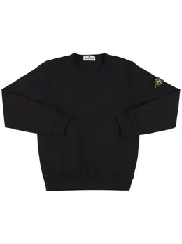 STONE ISLAND JUNIOR: Хлопковый свитшот 