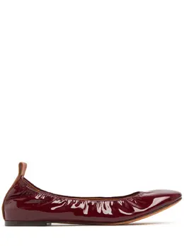 LANVIN: Бордовые балетки 