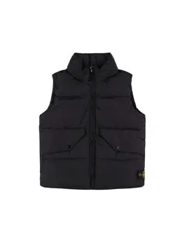 STONE ISLAND JUNIOR: Чёрный жилет 