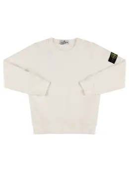 STONE ISLAND JUNIOR: Хлопковый свитшот 