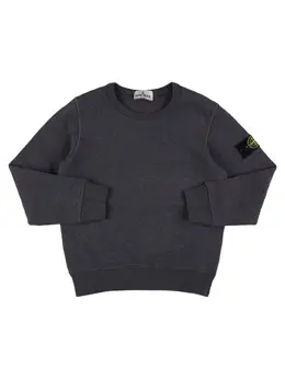STONE ISLAND JUNIOR: Хлопковый свитшот 