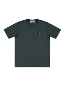 STONE ISLAND JUNIOR: Хлопковая футболка 
