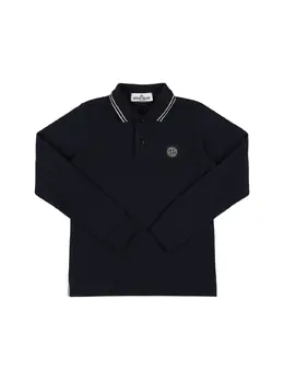 STONE ISLAND JUNIOR: Хлопковое поло 