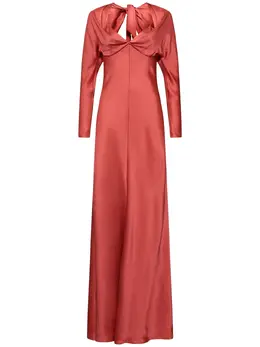 ALBERTA FERRETTI: Драпированное платье 