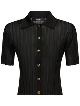 VERSACE: Топ из вискозы 