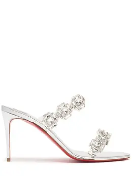 CHRISTIAN LOUBOUTIN: Серебристые сандалии 