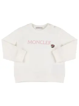 MONCLER: Бавовняні світшоти 