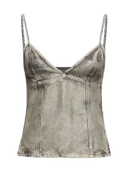 DIESEL: Джинсовый топ 
