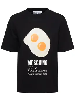 MOSCHINO: Хлопковая футболка 
