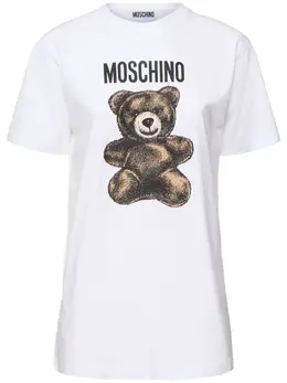 MOSCHINO: Хлопковая футболка 
