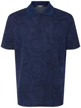 VERSACE: Жаккардовое поло  Barocco