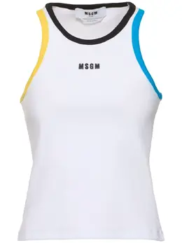 MSGM: Белая майка 