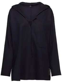 YOHJI YAMAMOTO: Топ с капюшоном 