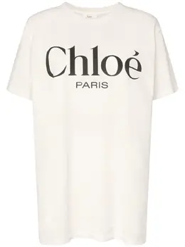 CHLOÉ: Белая футболка 