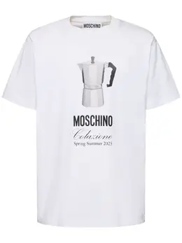 MOSCHINO: Білі футболки 