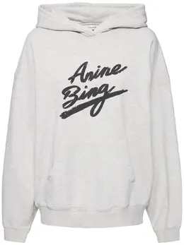 ANINE BING: Свитшот с капюшоном 