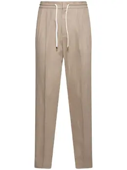BRUNELLO CUCINELLI: Льняные брюки 