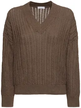 BRUNELLO CUCINELLI: Хлопковый свитер 