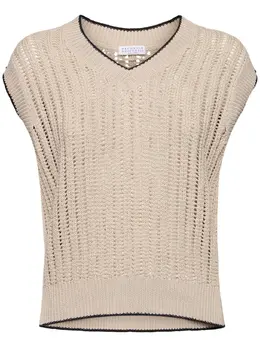 BRUNELLO CUCINELLI: Хлопковый жилет 