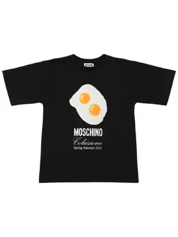 MOSCHINO: Хлопковая футболка 