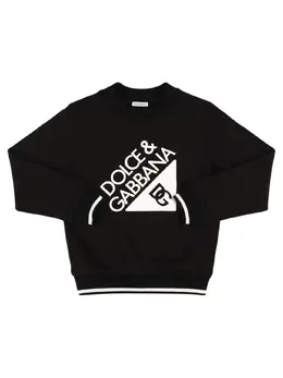 DOLCE & GABBANA: Бавовняні світшоти 