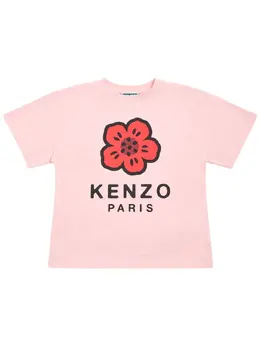 KENZO KIDS: Хлопковая футболка 