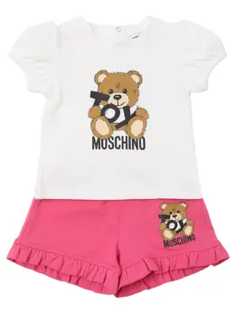 MOSCHINO: Хлопковая футболка 